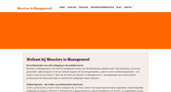 Desktop Screenshot of meestersinmanagement.nl
